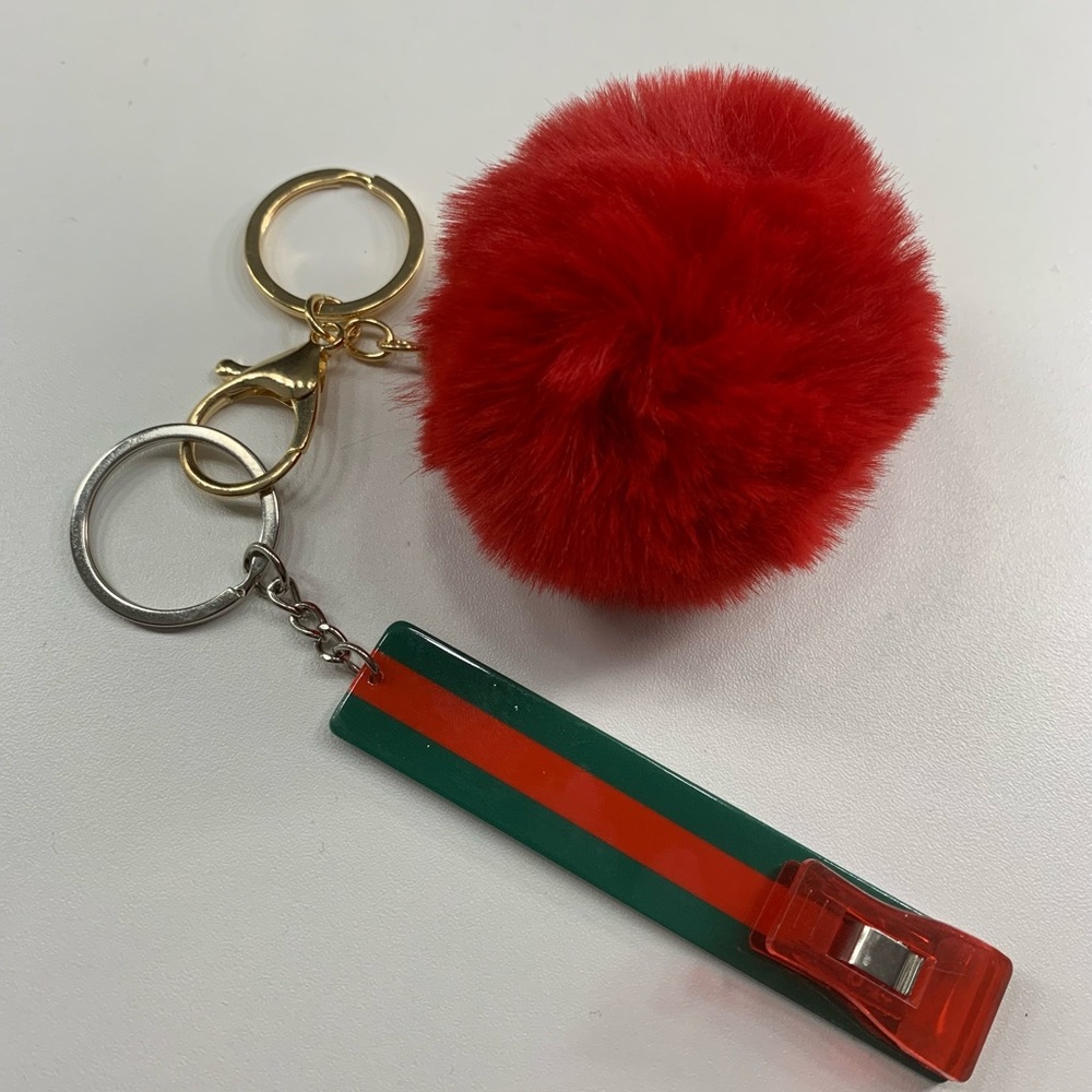 Credit Card Grabber With Pom Pom